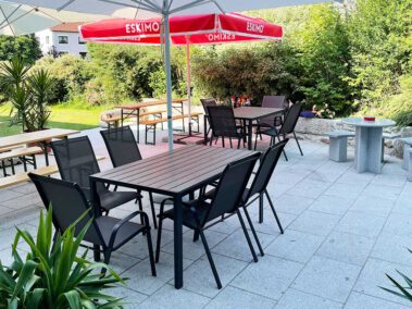 Terrasse im Garten