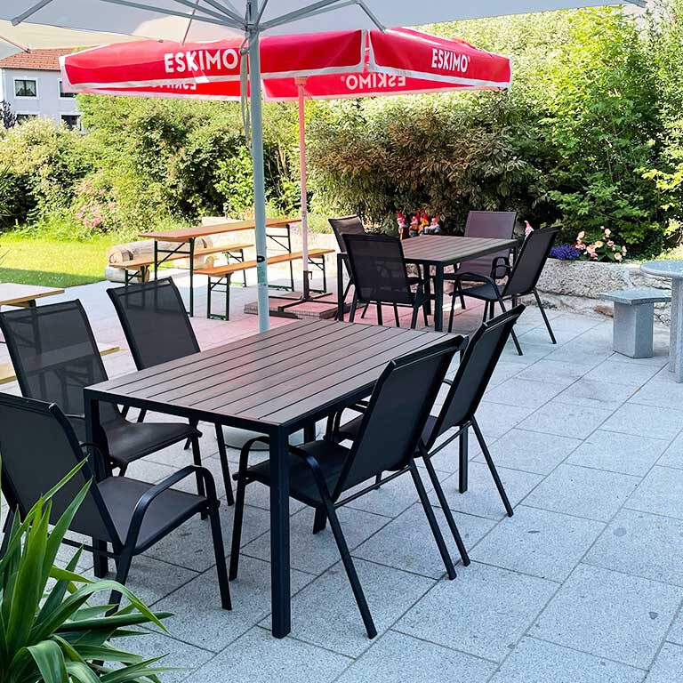Terrasse im Garten